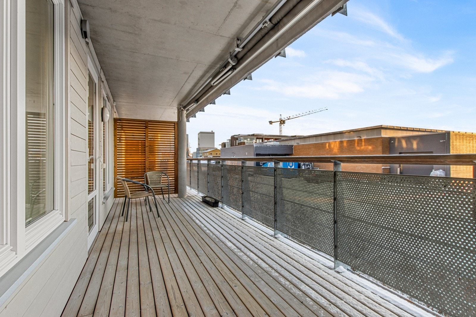 Privat, romslig balkong. Galleribilde