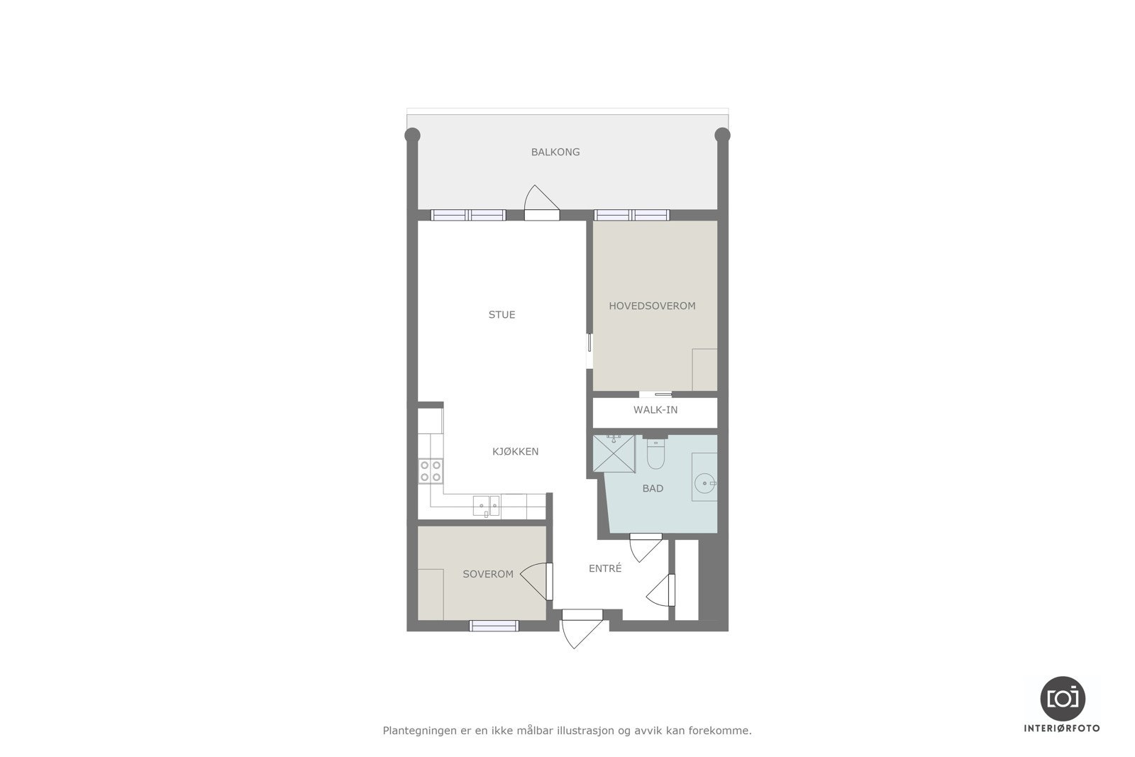 Plantegning Galleribilde