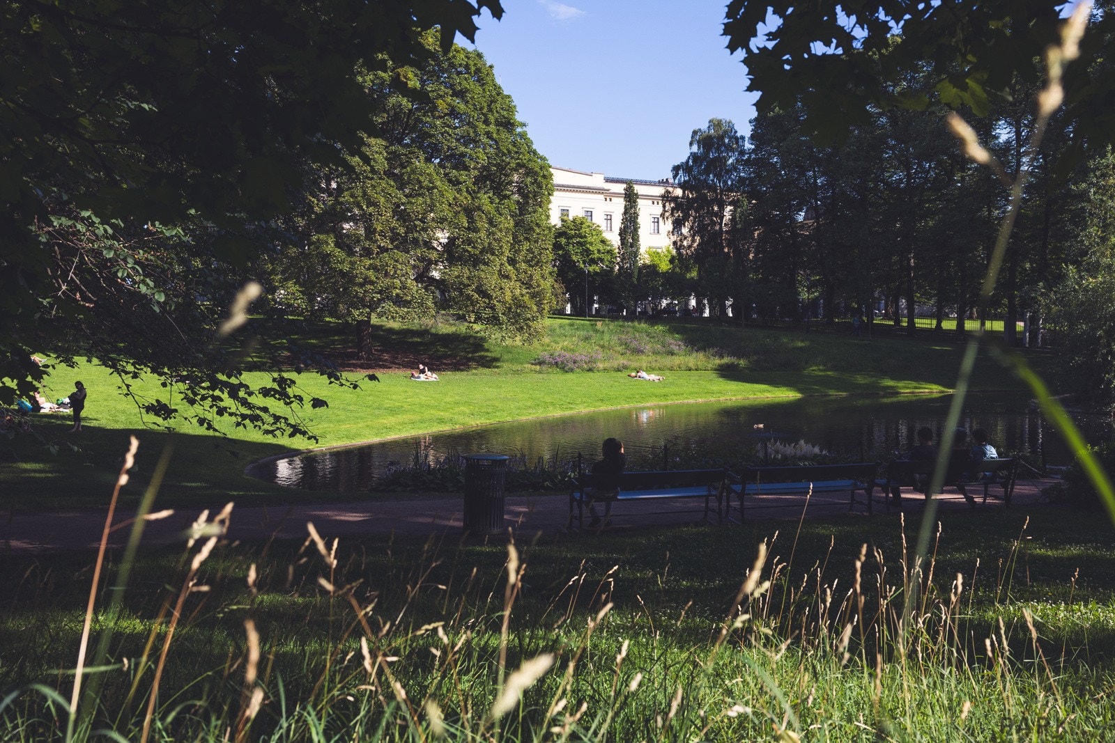 Slottsparken. Galleribilde