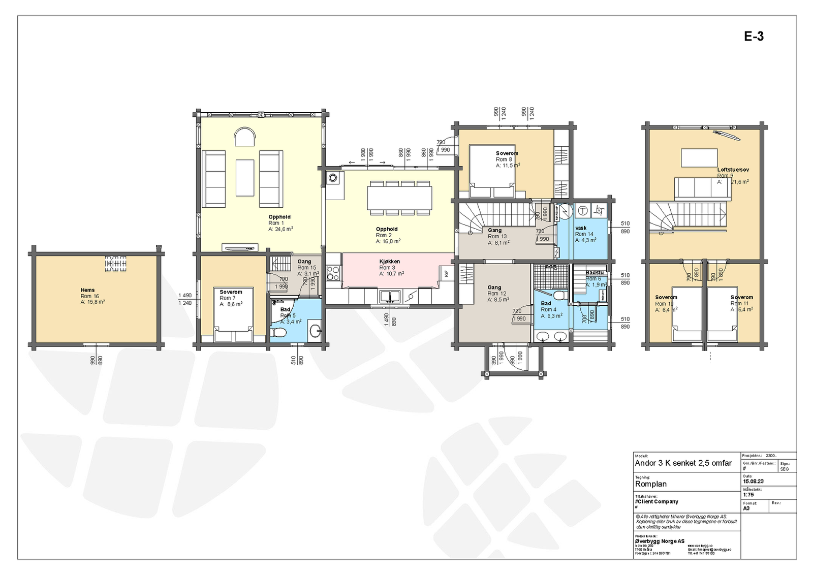Plantegning Andor 3 Galleribilde