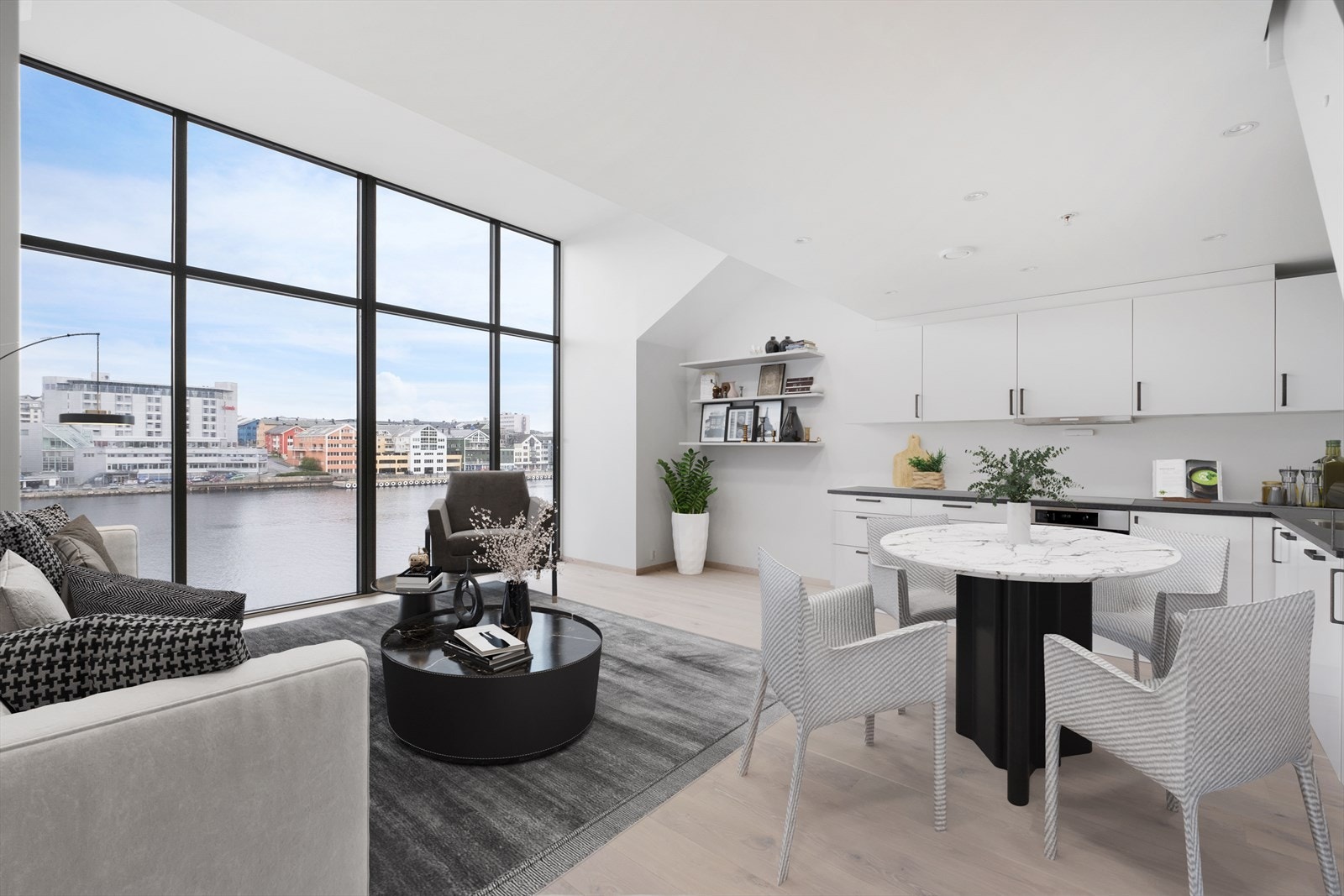 En spektakulær
leilighet med orkesterplass til havnebassenget Galleribilde