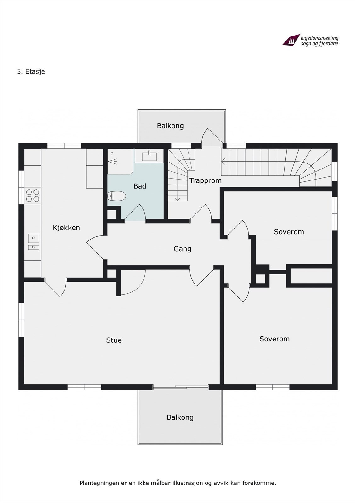 Plantegning Plan 3 Galleribilde