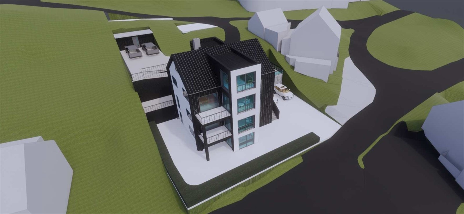 Illustrasjonar ombyggingsplanar Galleribilde