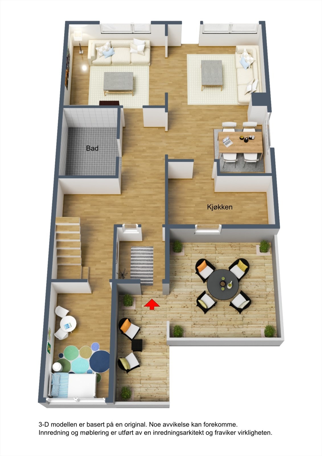 Planteikning 1. etasje Galleribilde