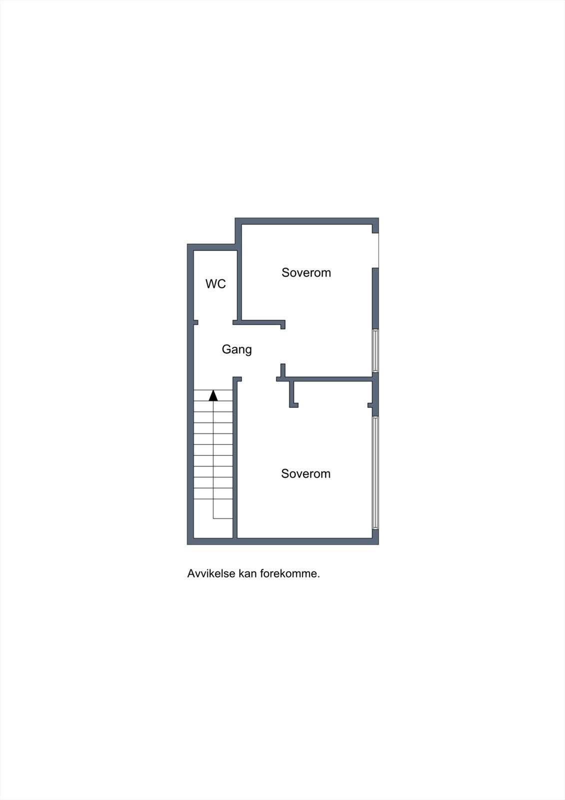 Planteikning 2. etasje Galleribilde