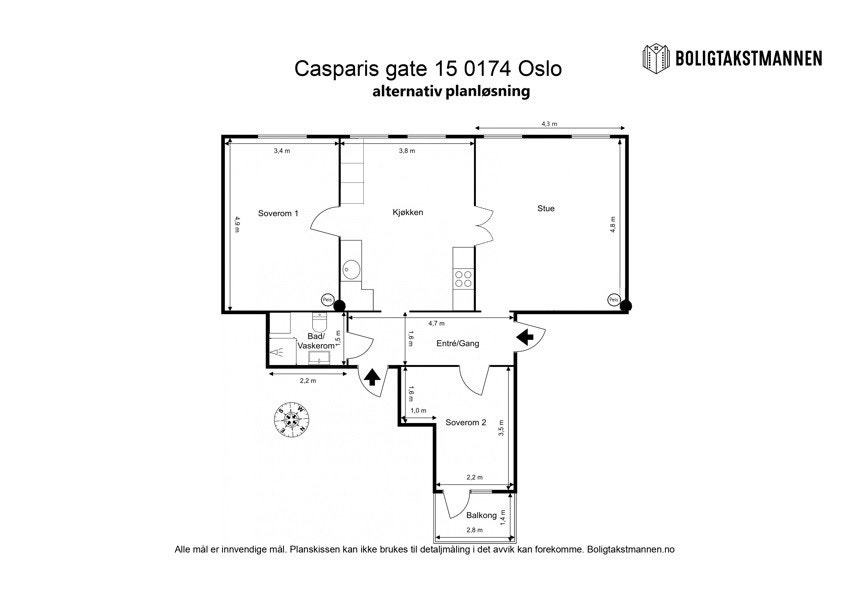 Alternativ plantegning. Galleribilde