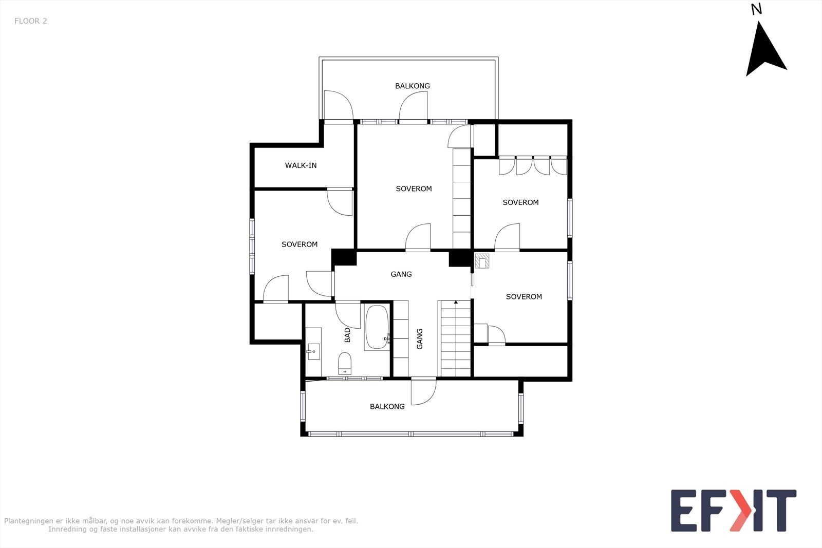Planskisse 2.etasje Galleribilde