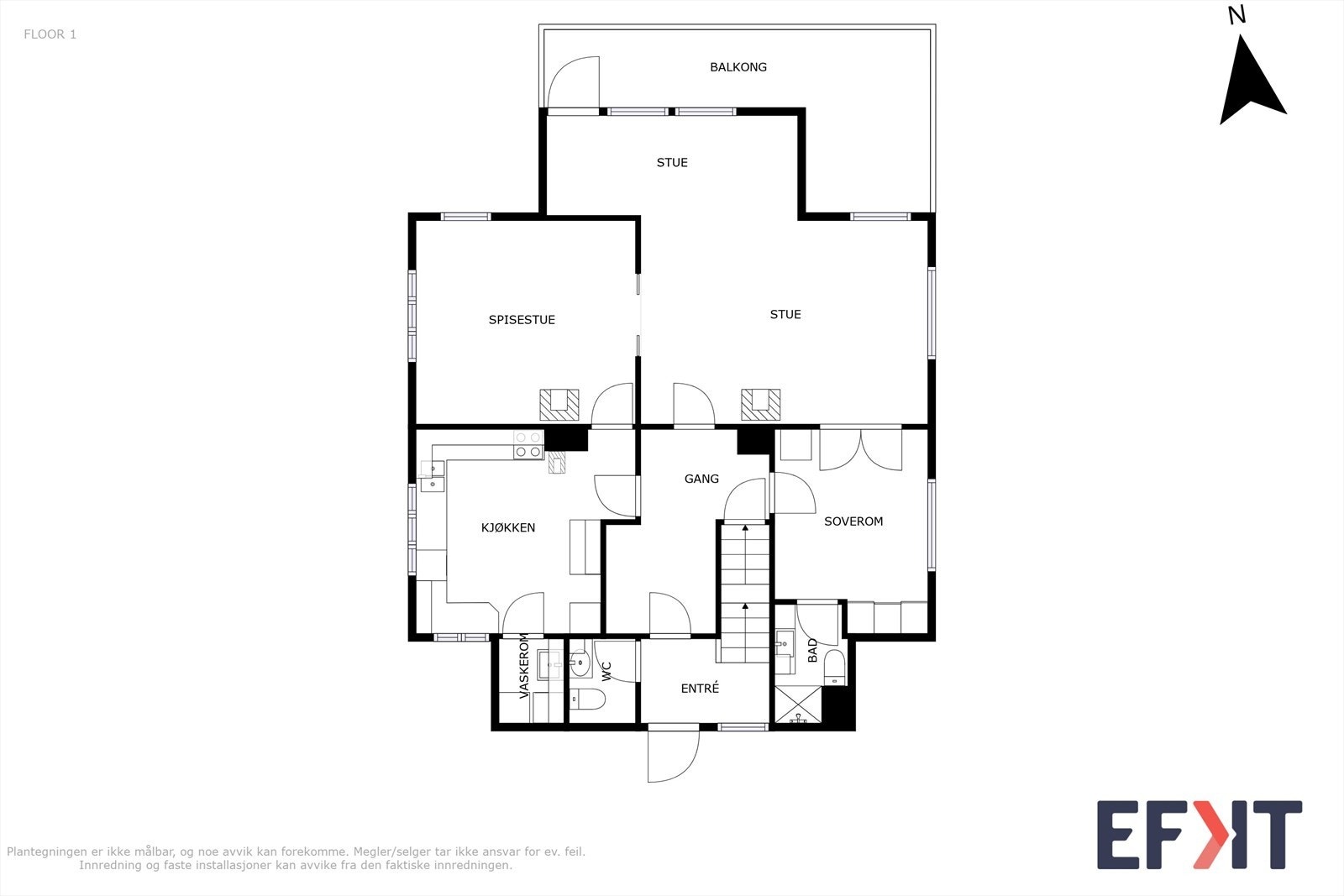 Planskisse 1.etasje Galleribilde