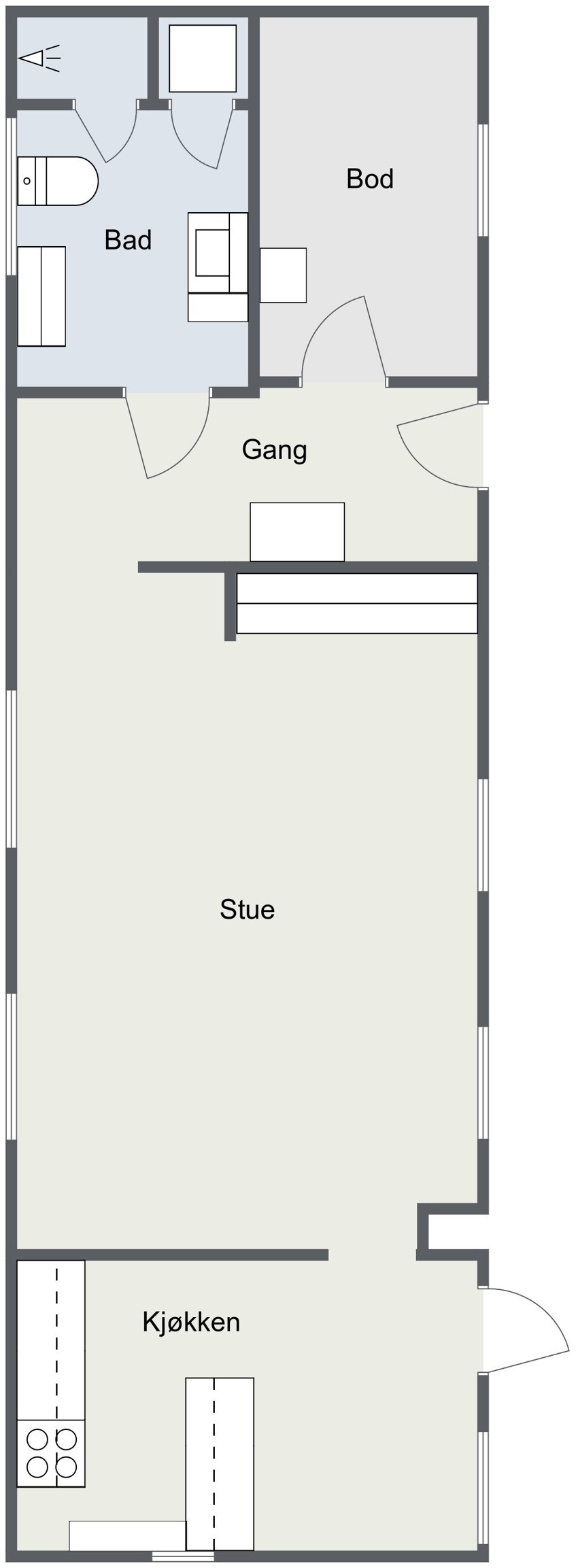 - Plantegning eldhus - Galleribilde