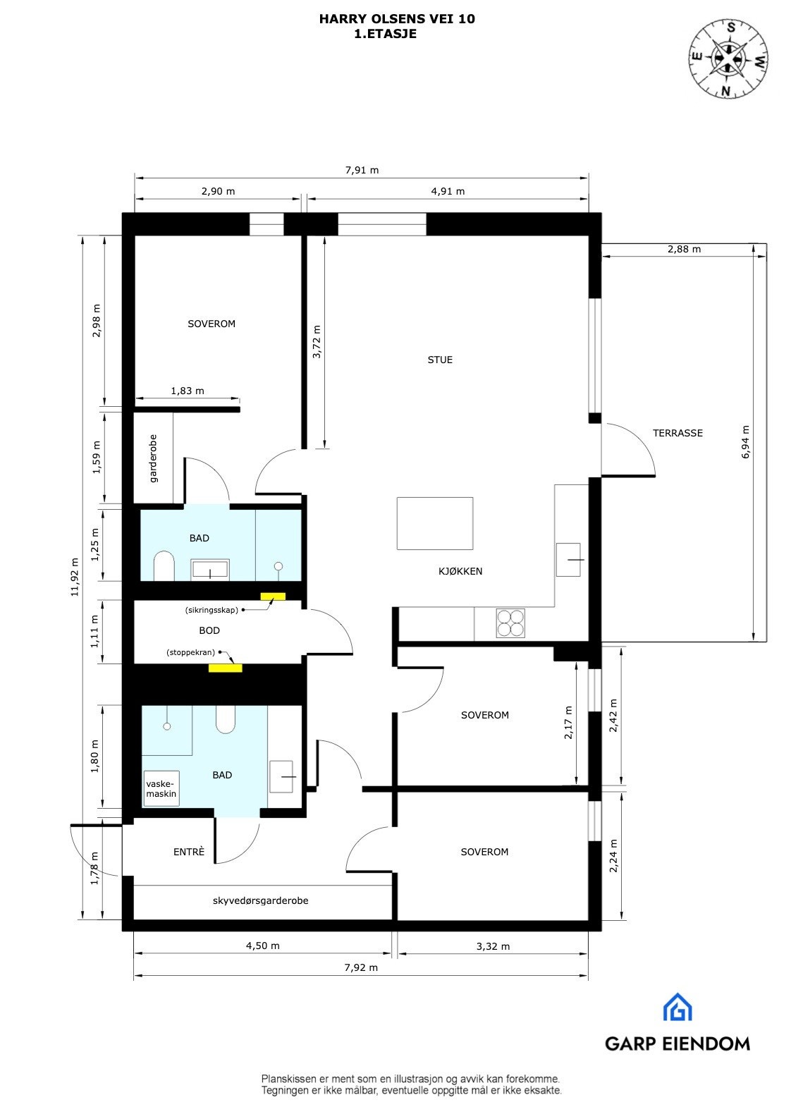 Plantegning. Galleribilde