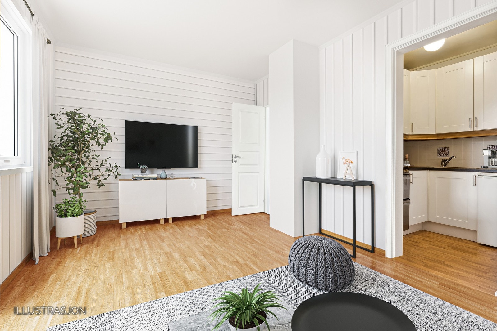 Velkommen til Nermovegen 8 C - En trivelig studioleilighet med sentralt beliggenhet på Nyrud. Perfekt for førstegangskjøperen og pendleren. Galleribilde