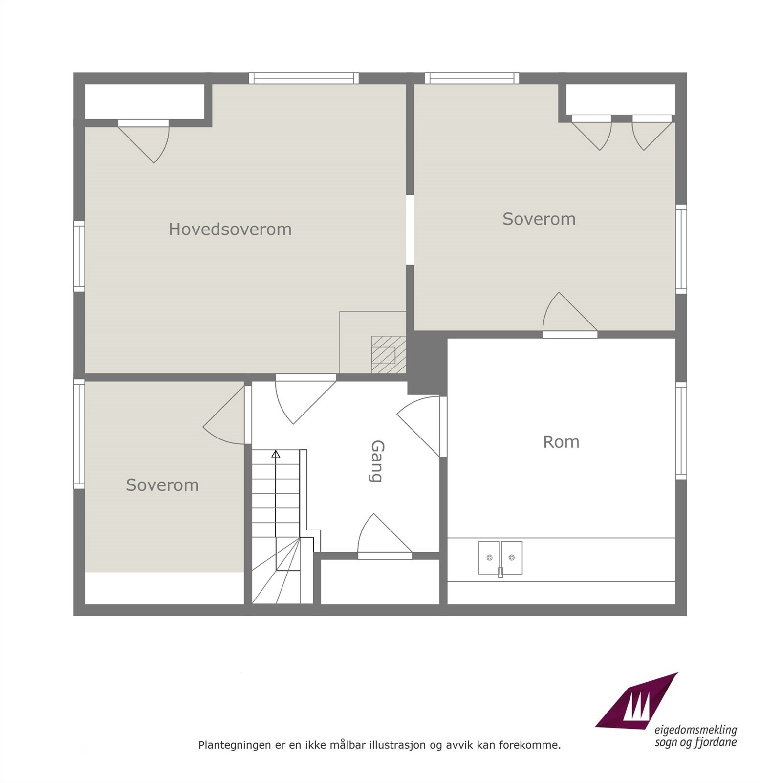 Planteikning loft Galleribilde