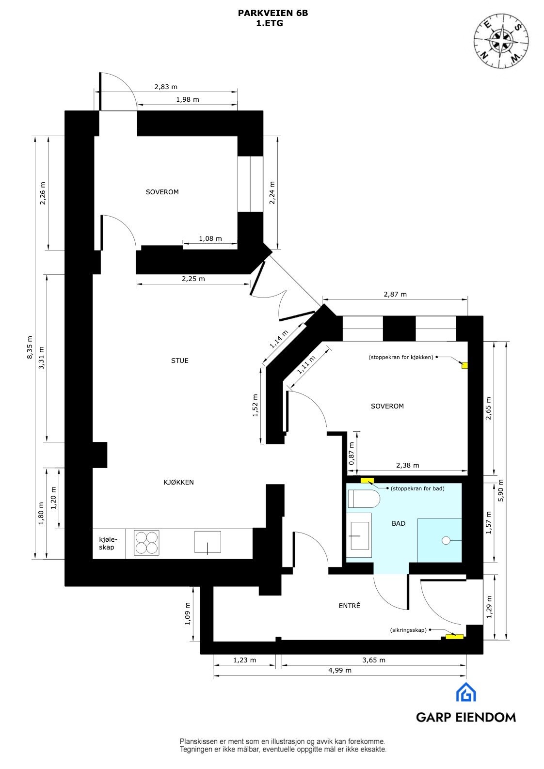 Plantegning. Galleribilde