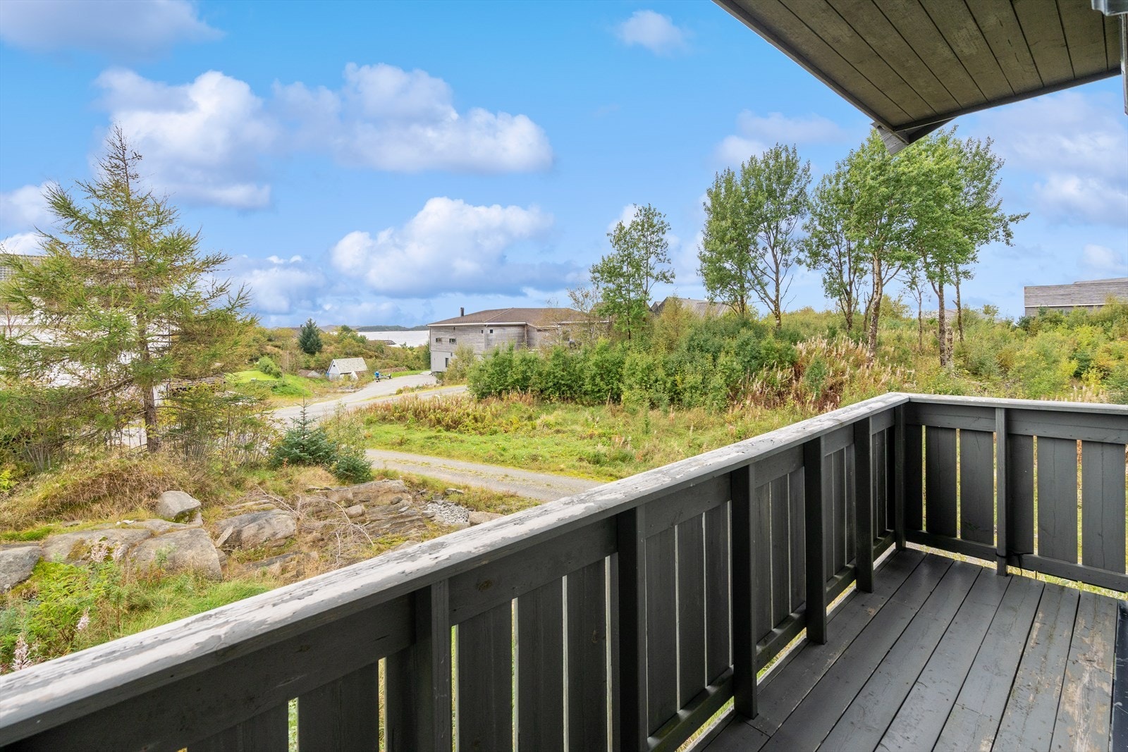 Takoverbygd balkong med adkomst fra stue Galleribilde