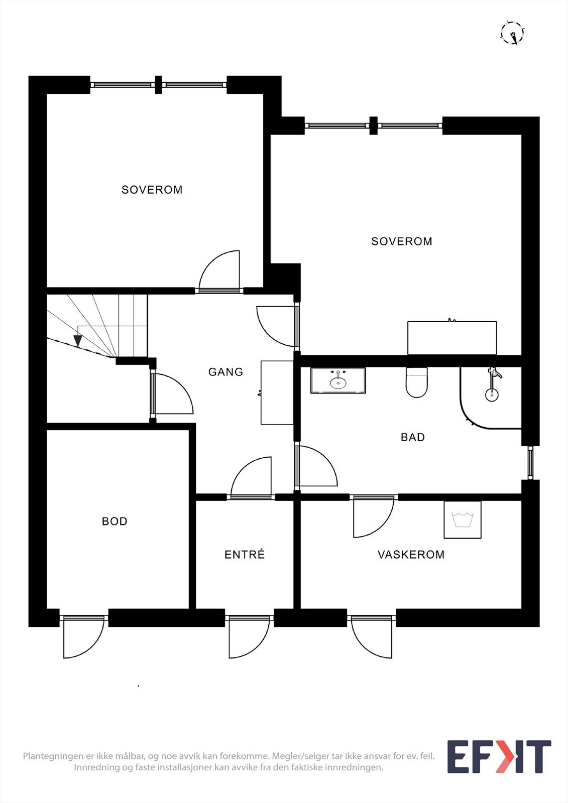 Plantegning 1.etasje Galleribilde