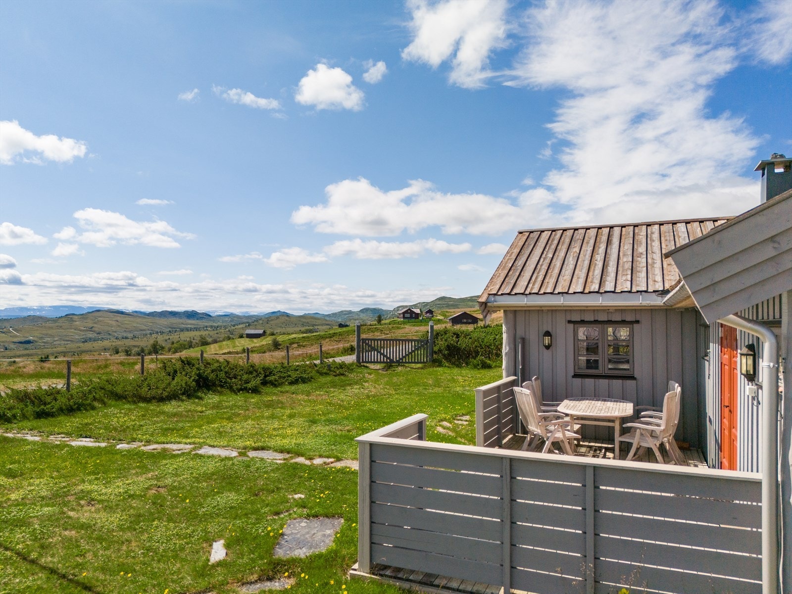 Flott utsikt til blant annet nærområdet og Hallingskarvet Galleribilde