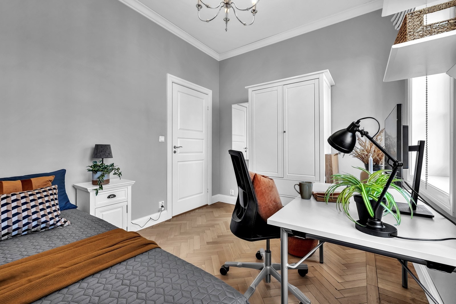 Alle soverommene i leiligheten har god størrelse. Galleribilde