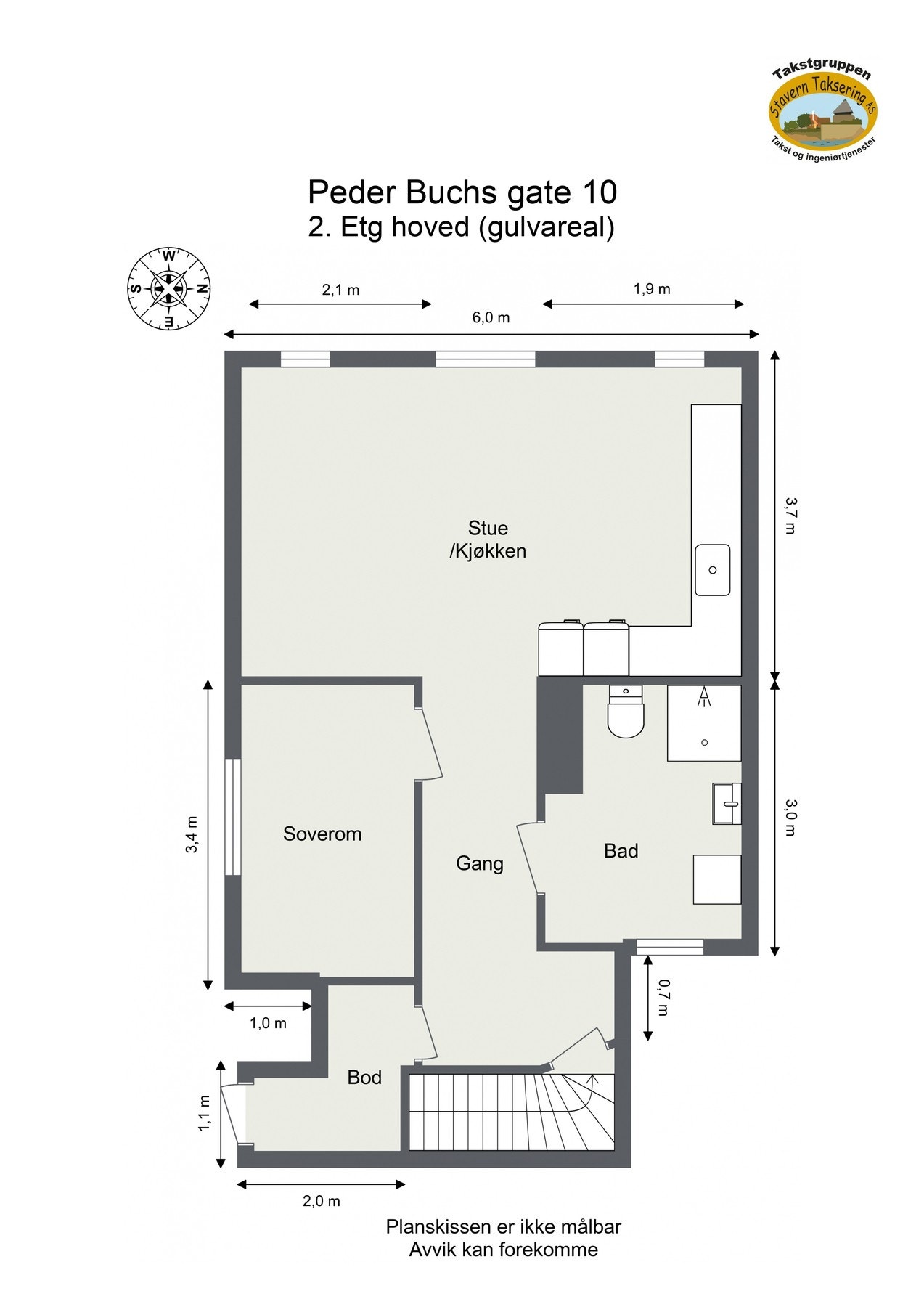 Plantegning hoveddel Galleribilde