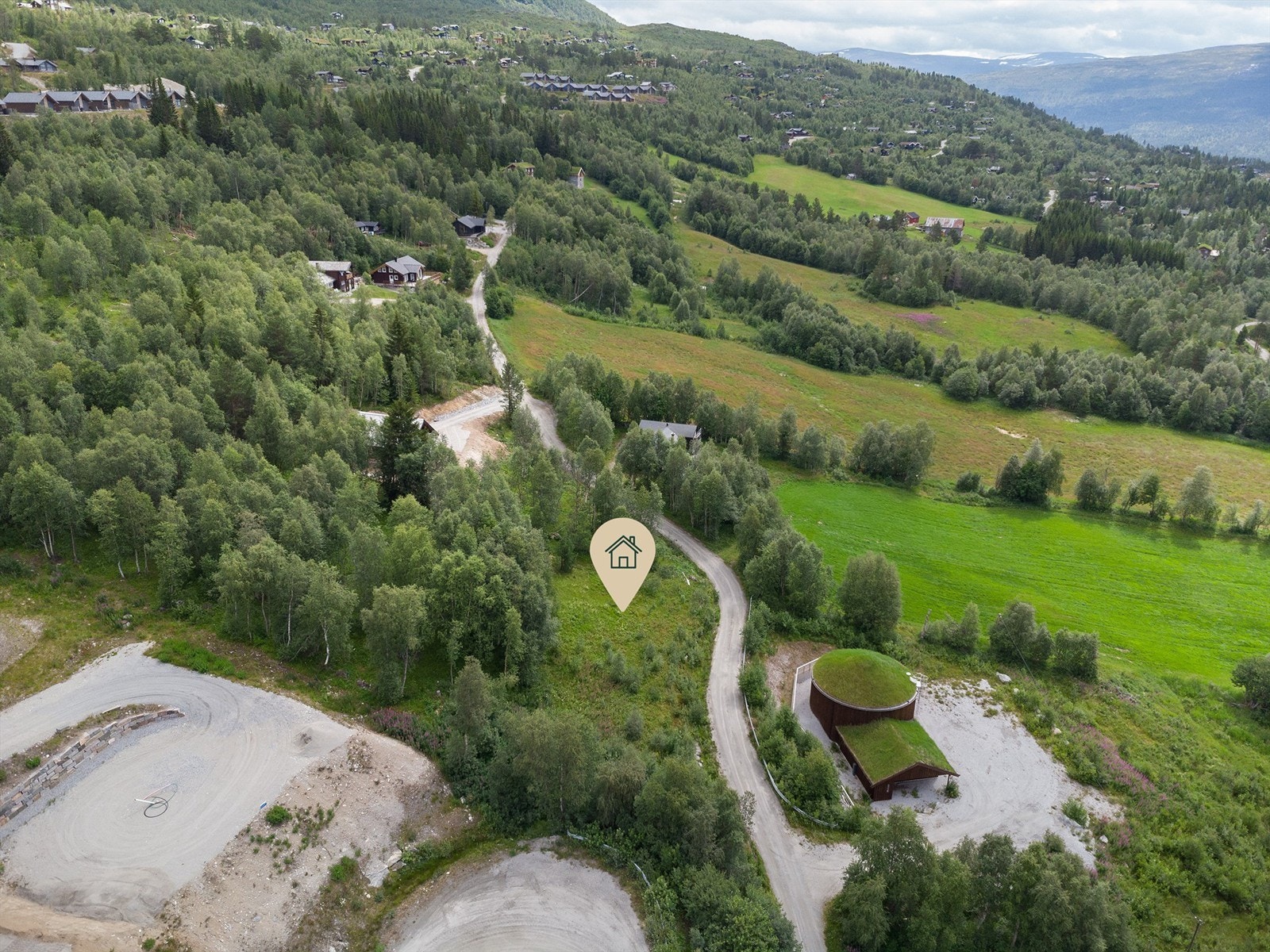 Dronebilde Galleribilde