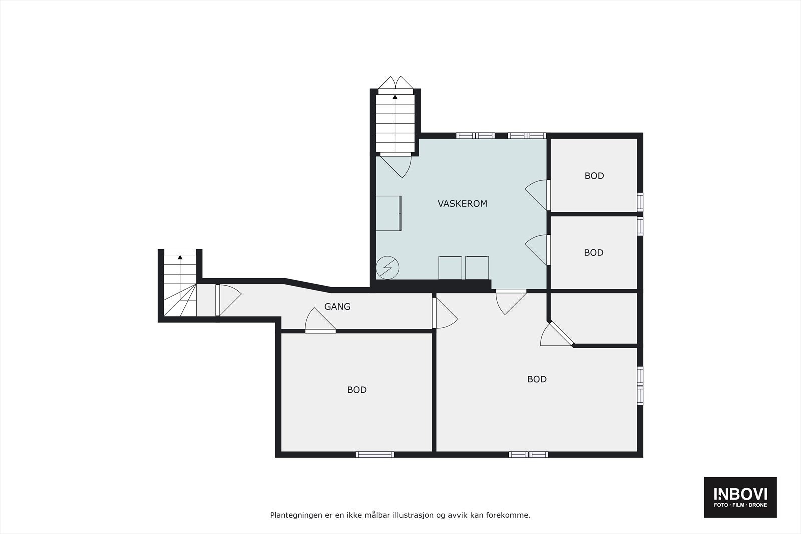 Plantegning loft Galleribilde