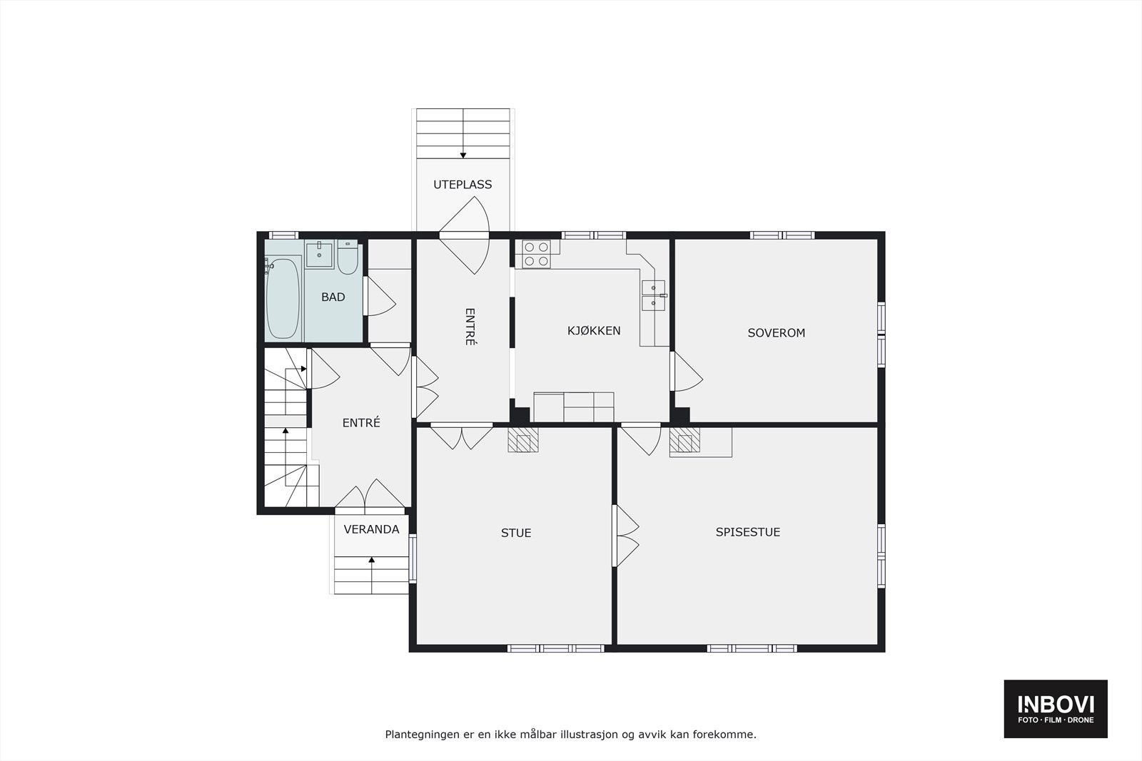 Plantegning 1. etg. Galleribilde
