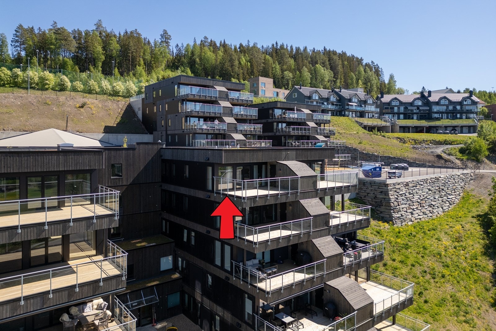 Leiligheten ligger i femte etasje og ligger i et nytt leilighetsbygg på Søre -Ål Galleribilde