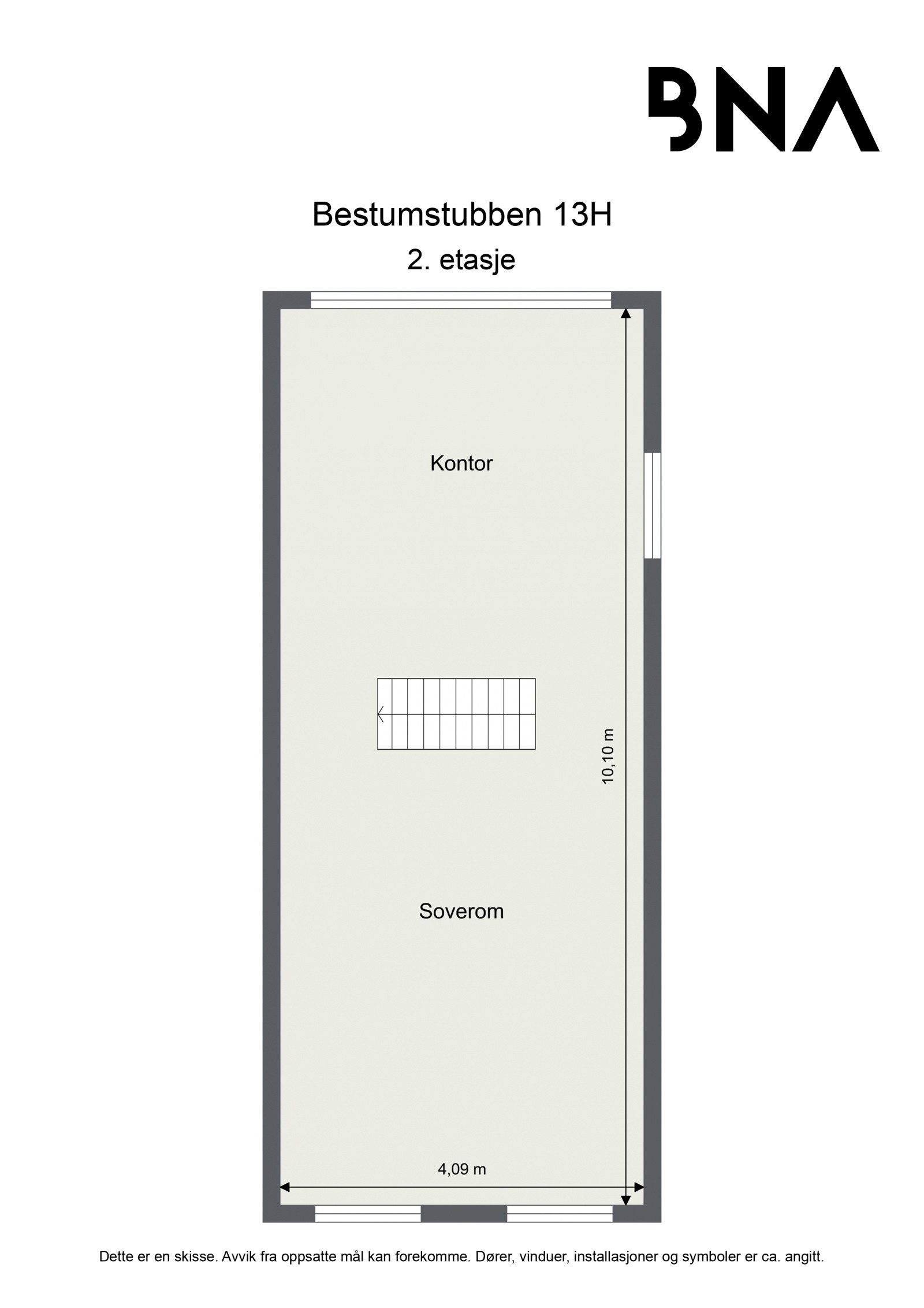 Plantegning 2. etasje Galleribilde