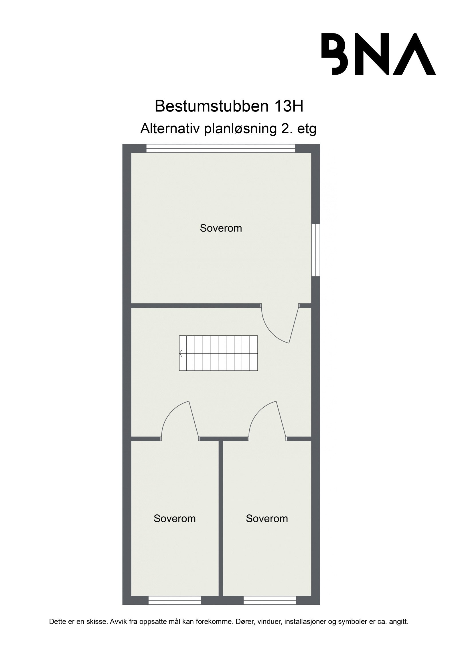 Alternativ planløsning 2. etg Galleribilde