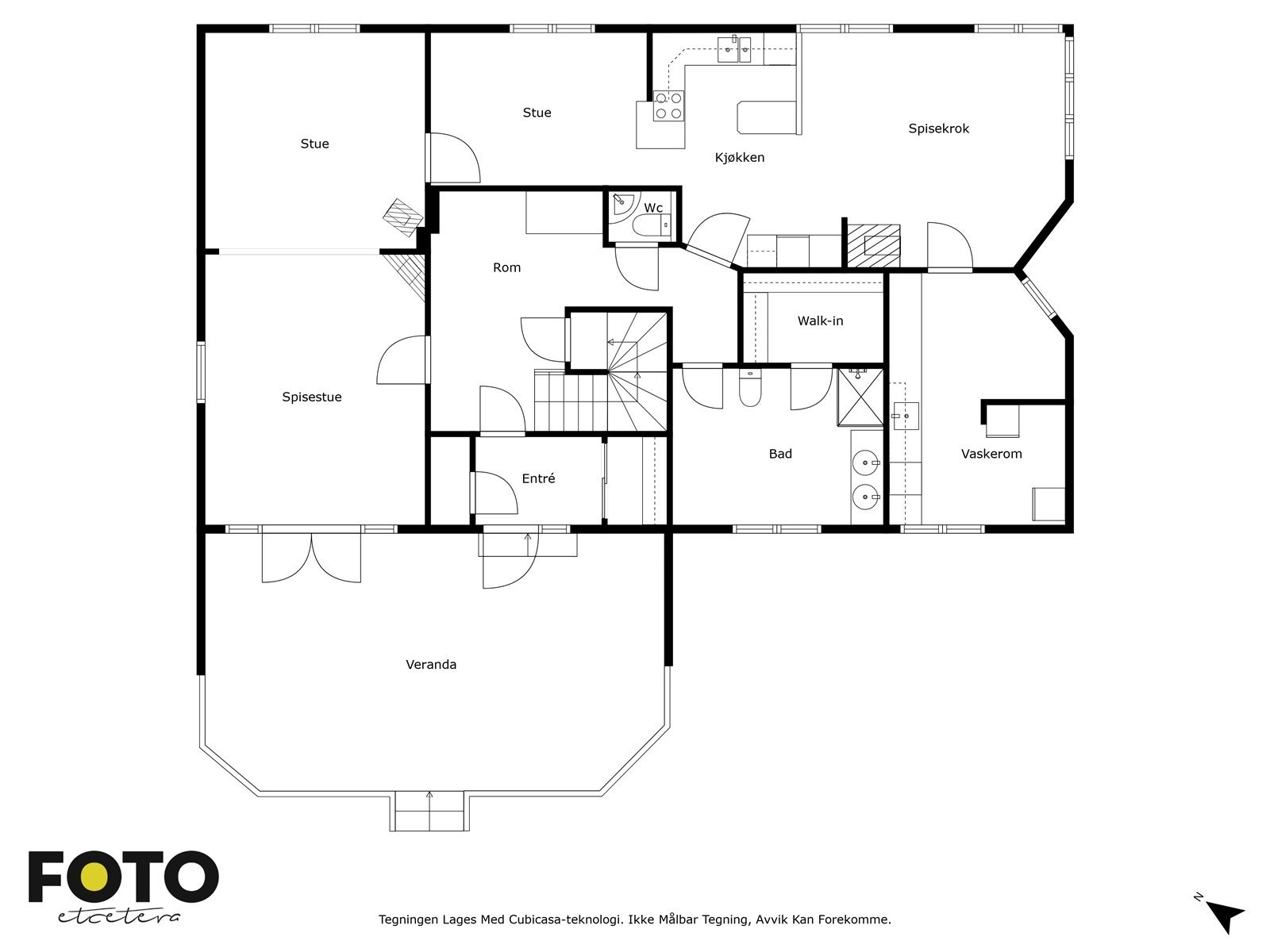 Illustrert planskisse 1. etasje. Galleribilde