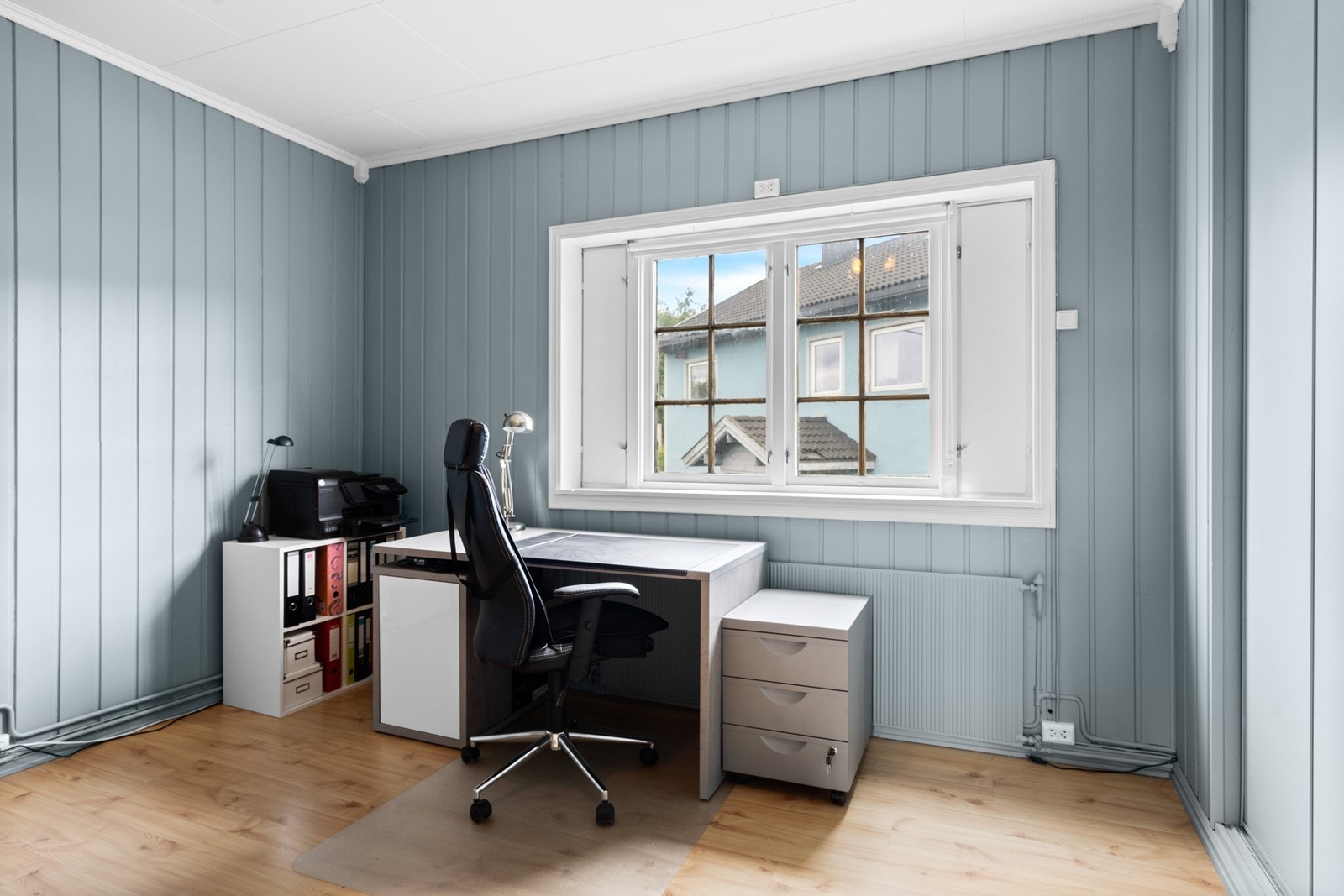 Soverom 4, her innredet som kontor. Galleribilde