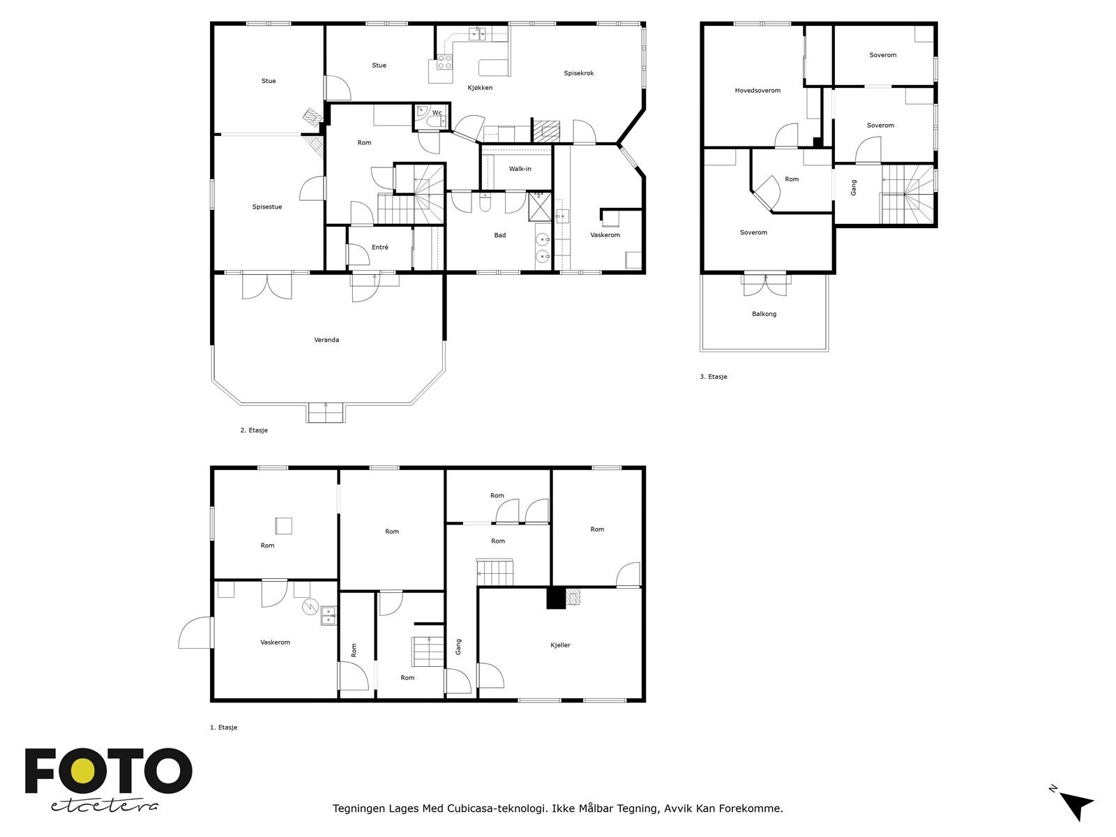 Illustrert planskisse, Vandugbakken 51. Galleribilde