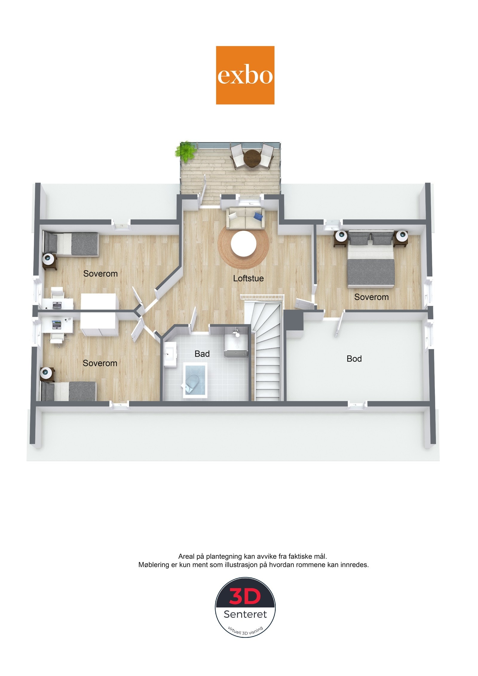 Plan loft Galleribilde
