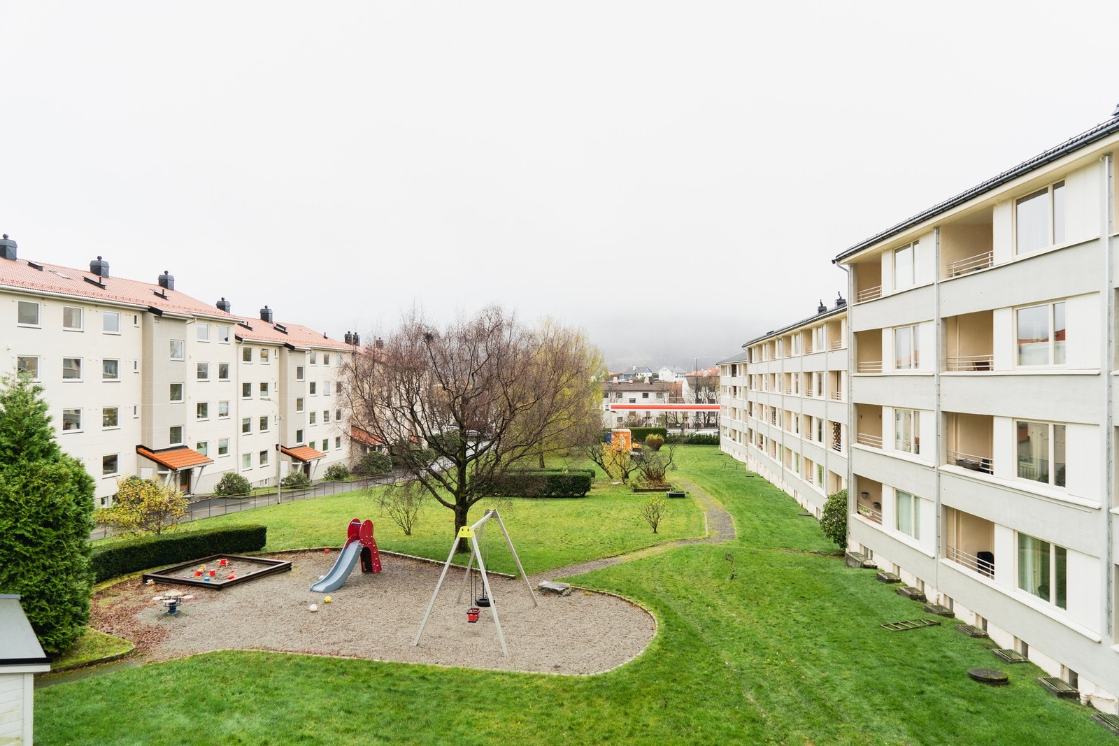Utsikt fra balkong. Galleribilde