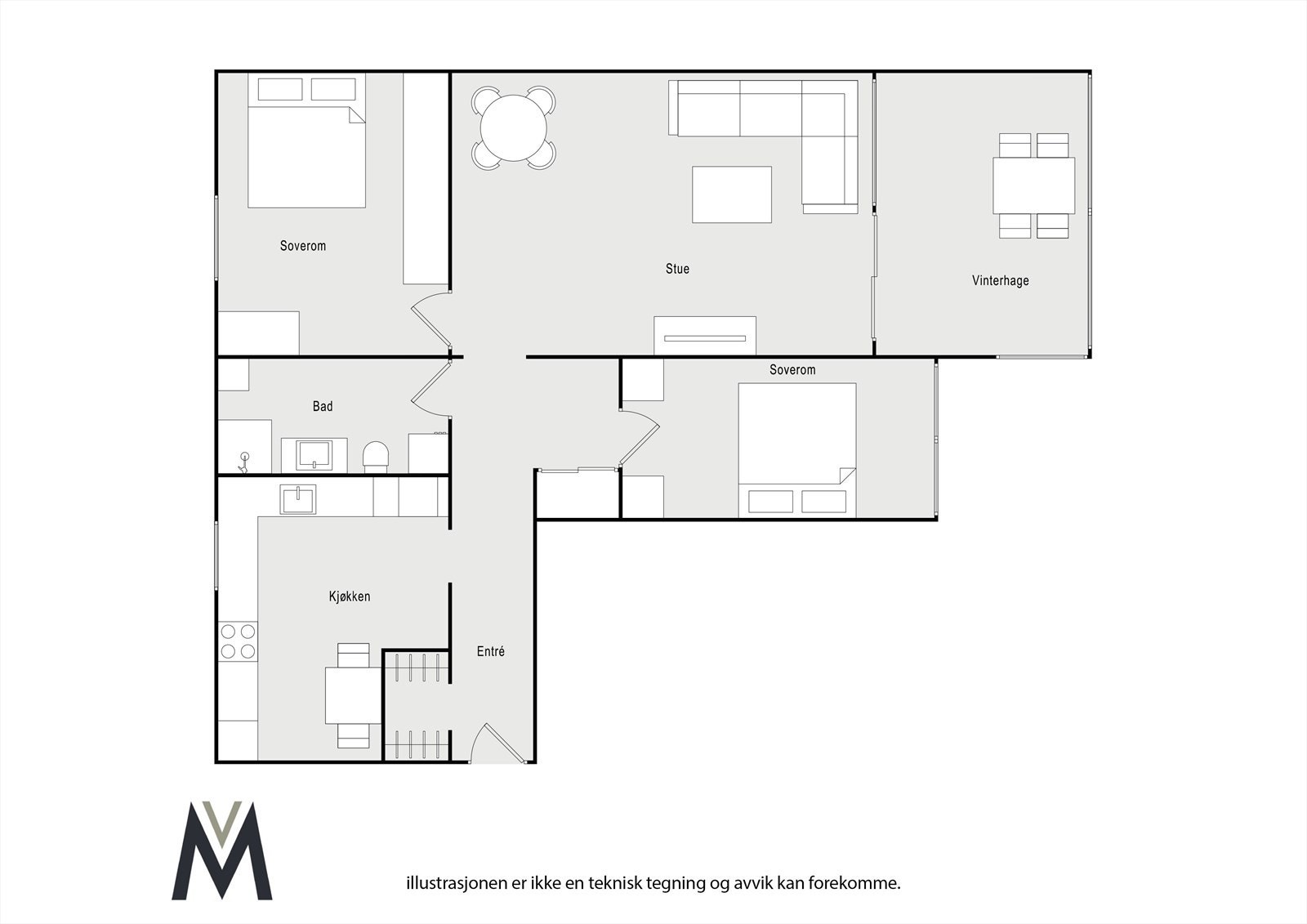 Plantegning Galleribilde