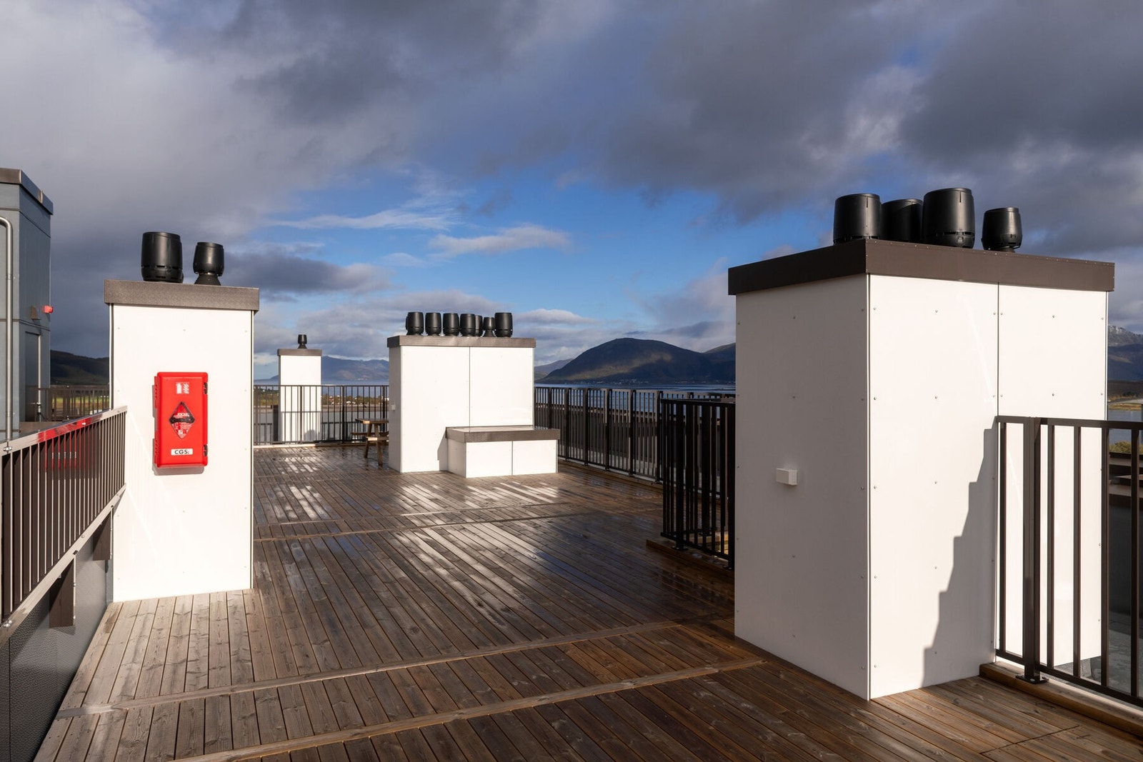 I øverste etasje det en stor, felles takterrasse. Galleribilde