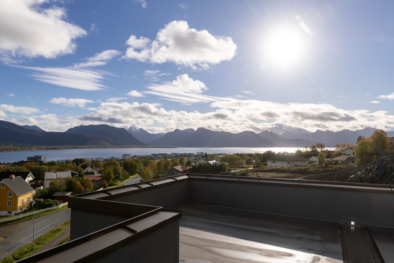 Utsikten fra takterrassen. Galleribilde