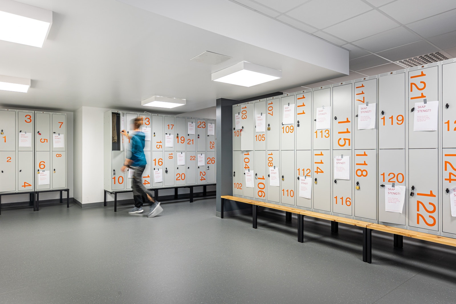 Gode garderobefasiliteter Galleribilde