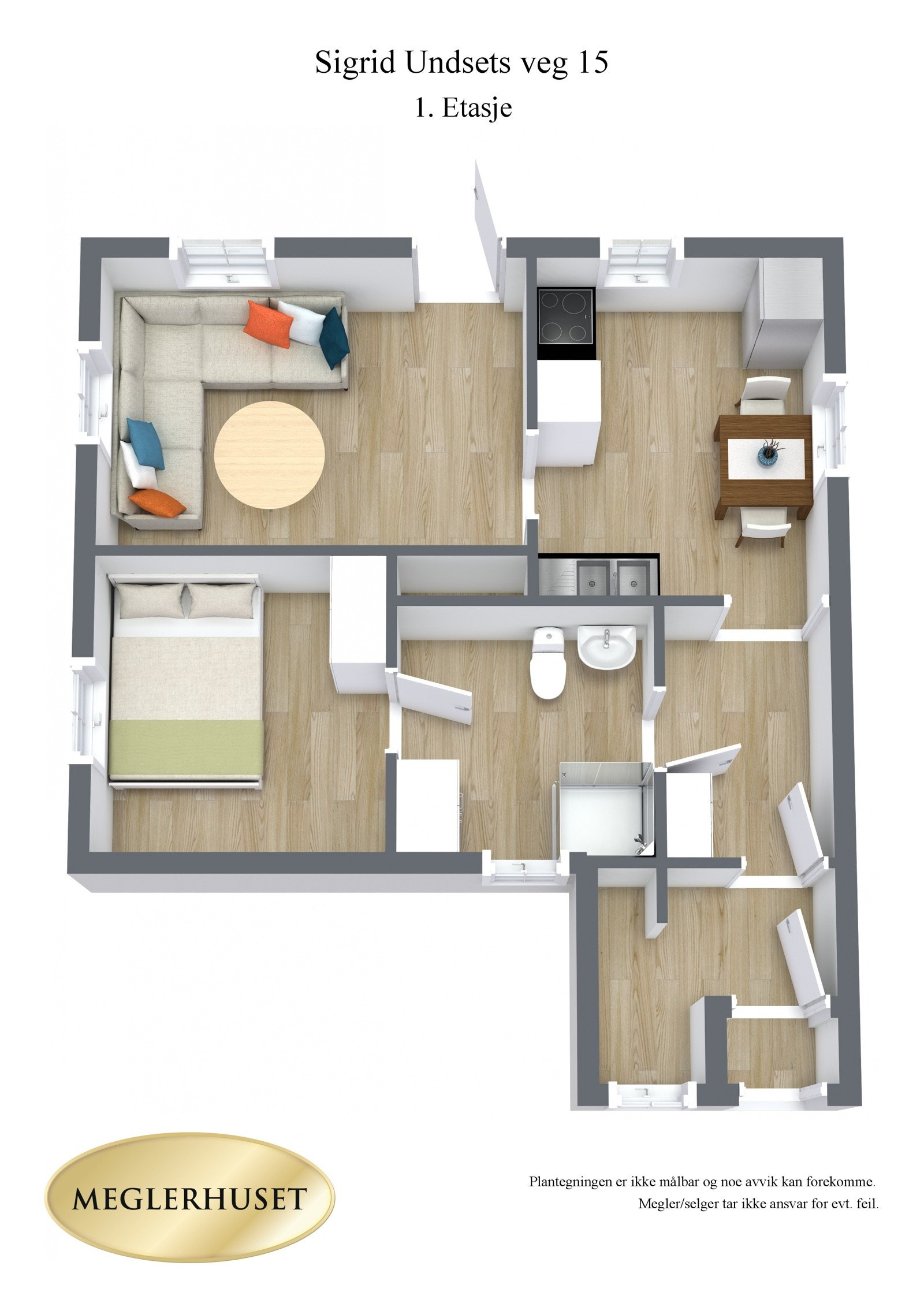 Plantegning 3D. Galleribilde