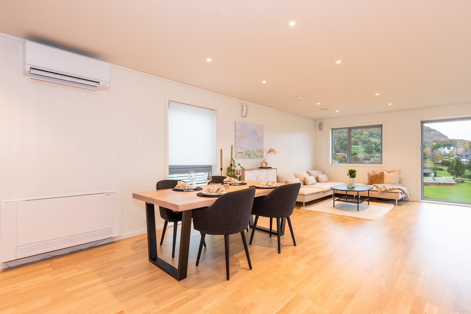 Luft til luft varmepumpe gir godt inneklima året rundt. Galleribilde