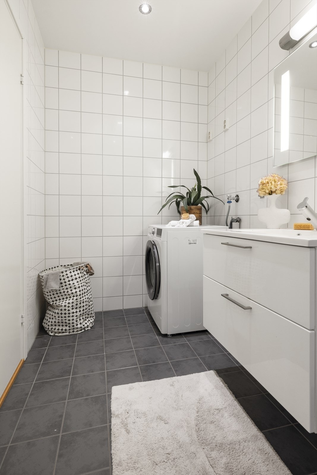 Opplegg for vaskemaskin. Galleribilde