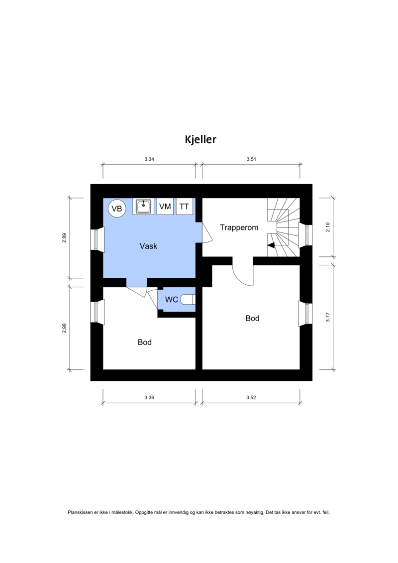 Plantegning kjeller Galleribilde