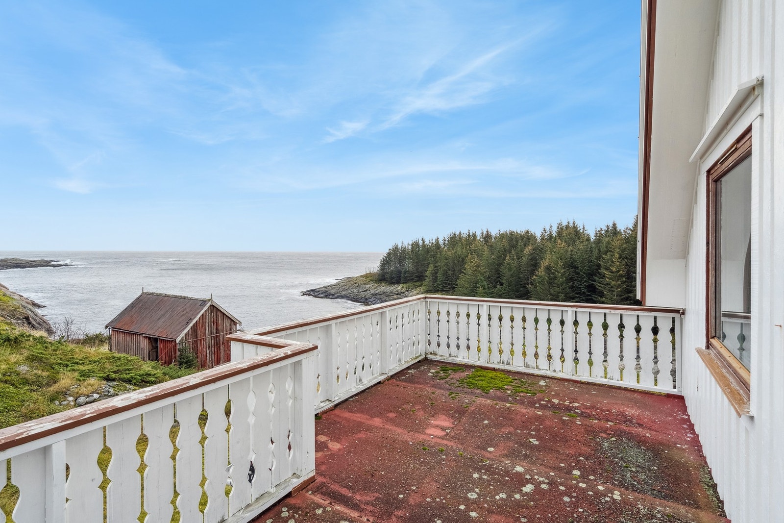 Takterrasse over inngangsparti - langstrakt utsikt Galleribilde