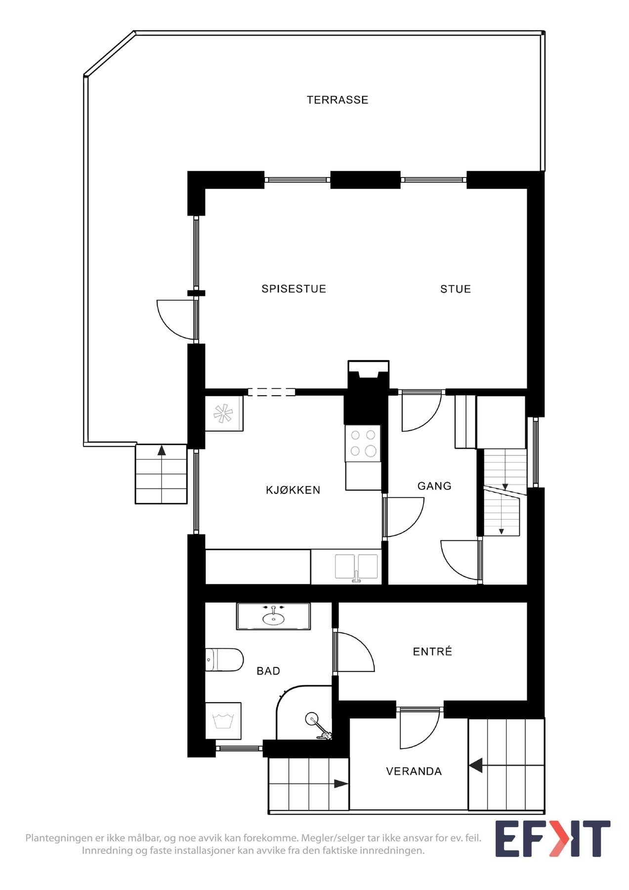 Plantegning av hovedplanet Galleribilde