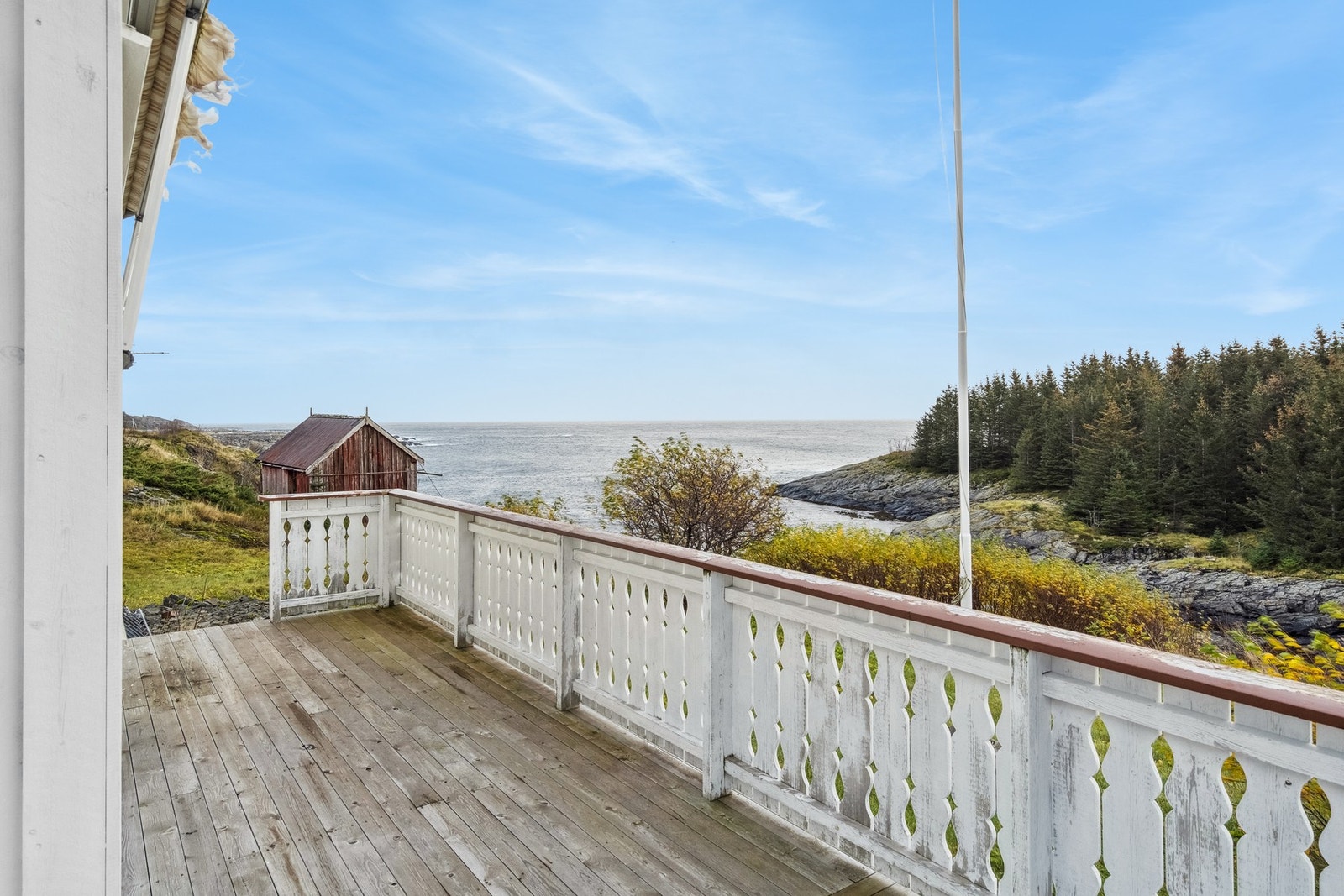 Veranda ved stuen - vakker utsikt Galleribilde