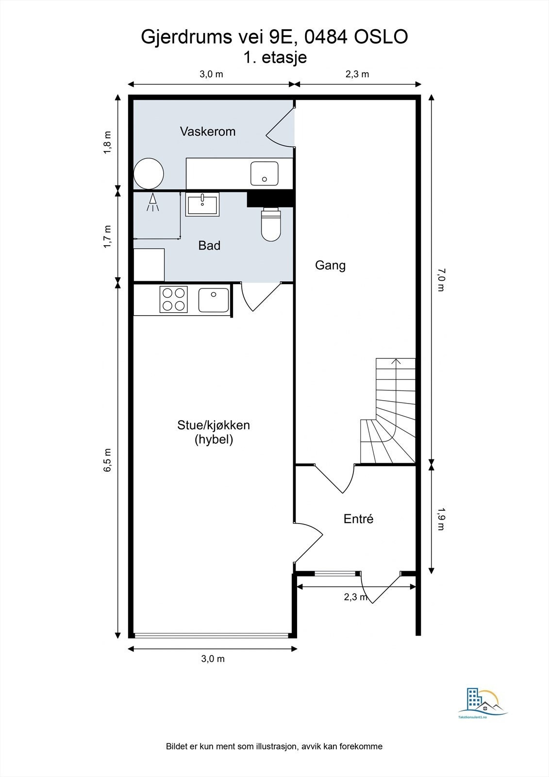 Plantegning - 1. etasje Galleribilde
