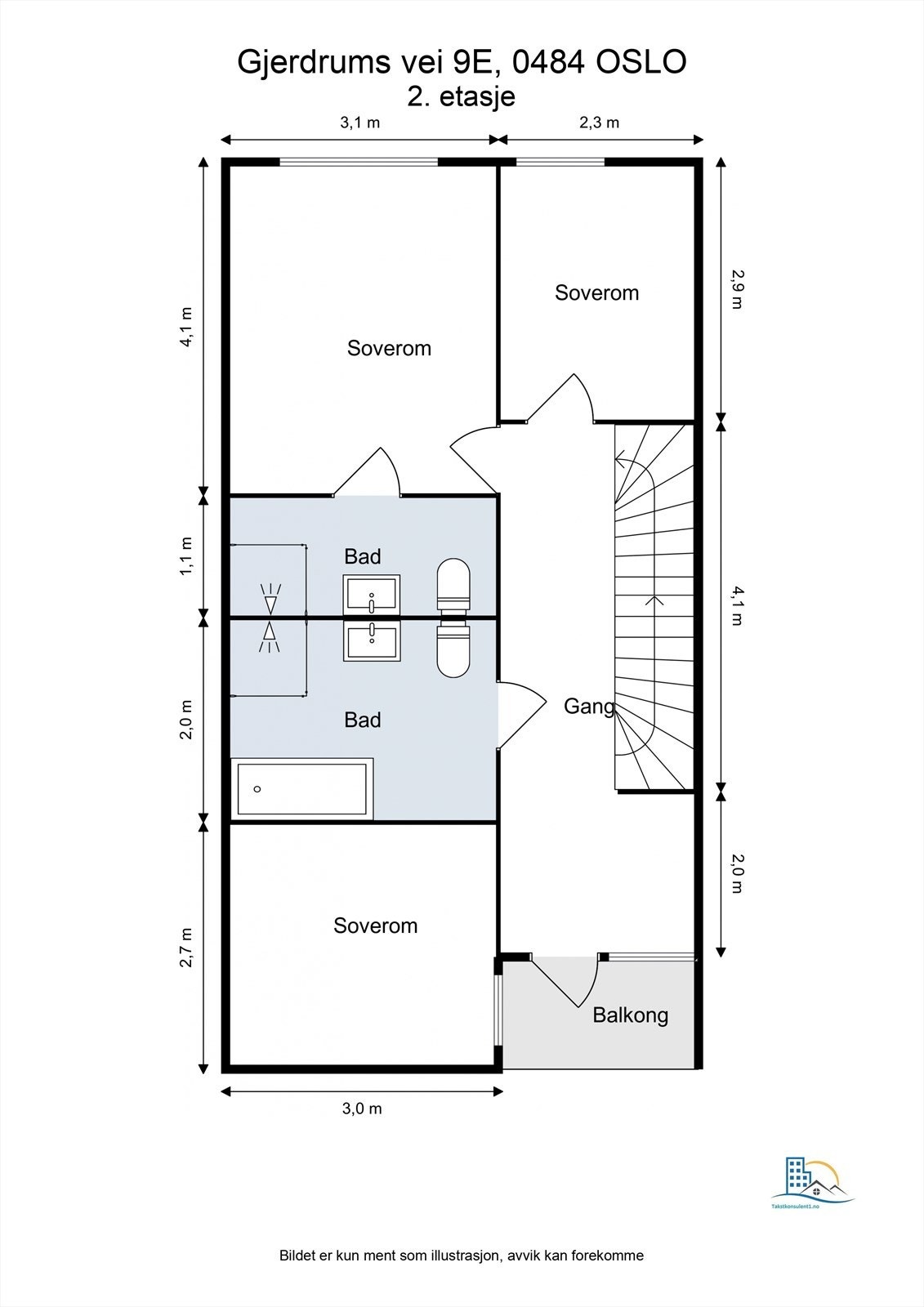 Plantegning - 2. etasje Galleribilde