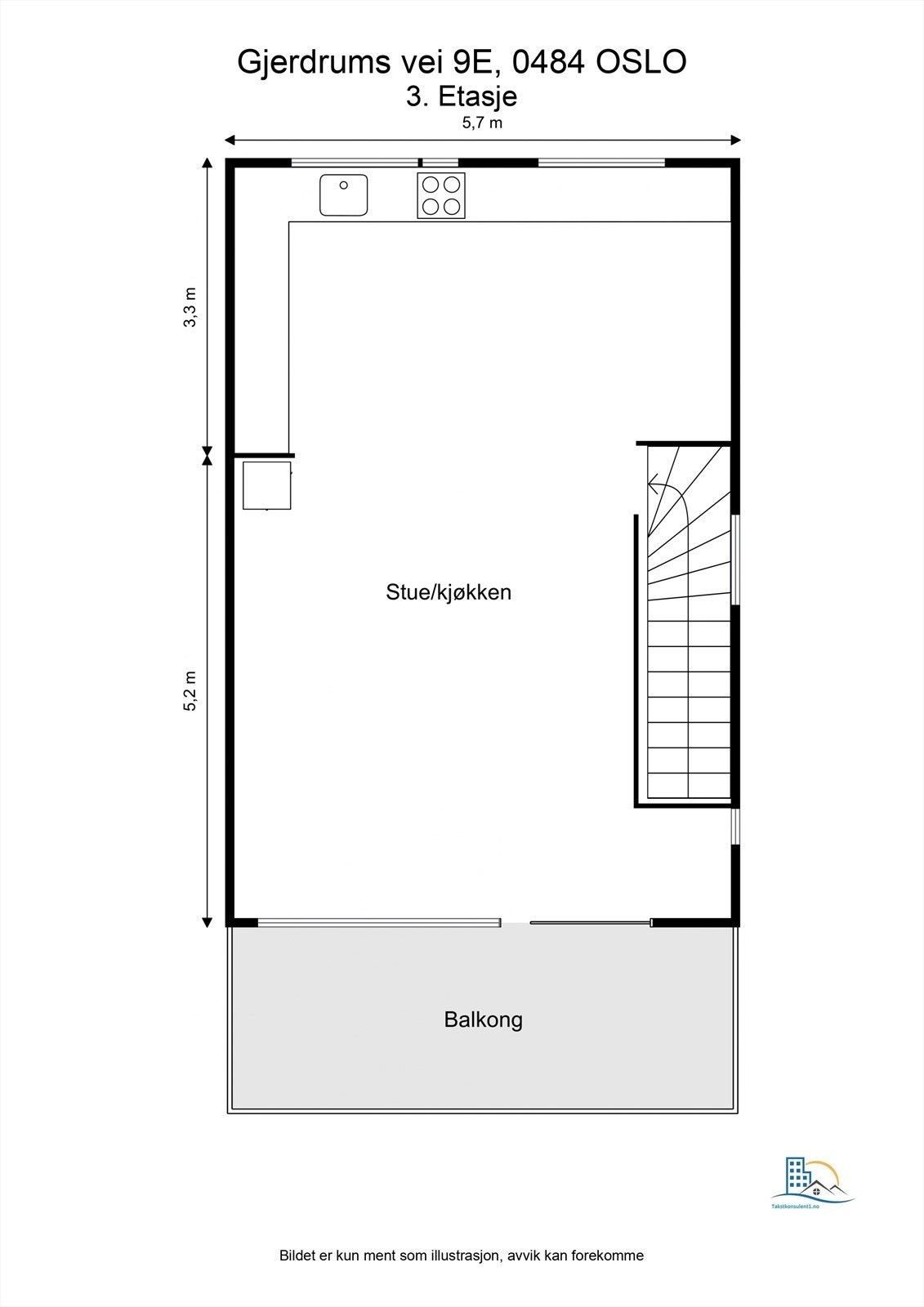 Plantegning - 3. etasje Galleribilde