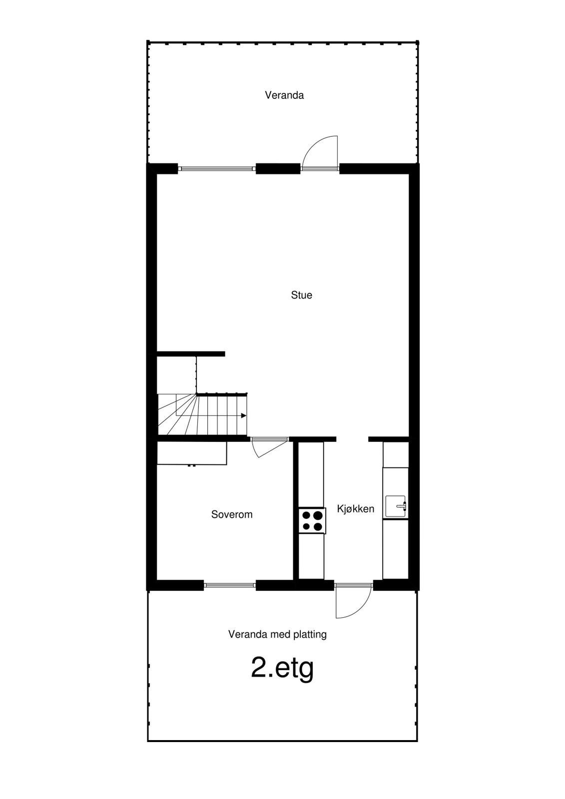 Plantegning 1.etasje. Galleribilde