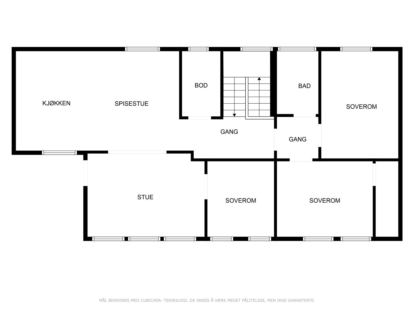 Plantegning hovedetasje Galleribilde
