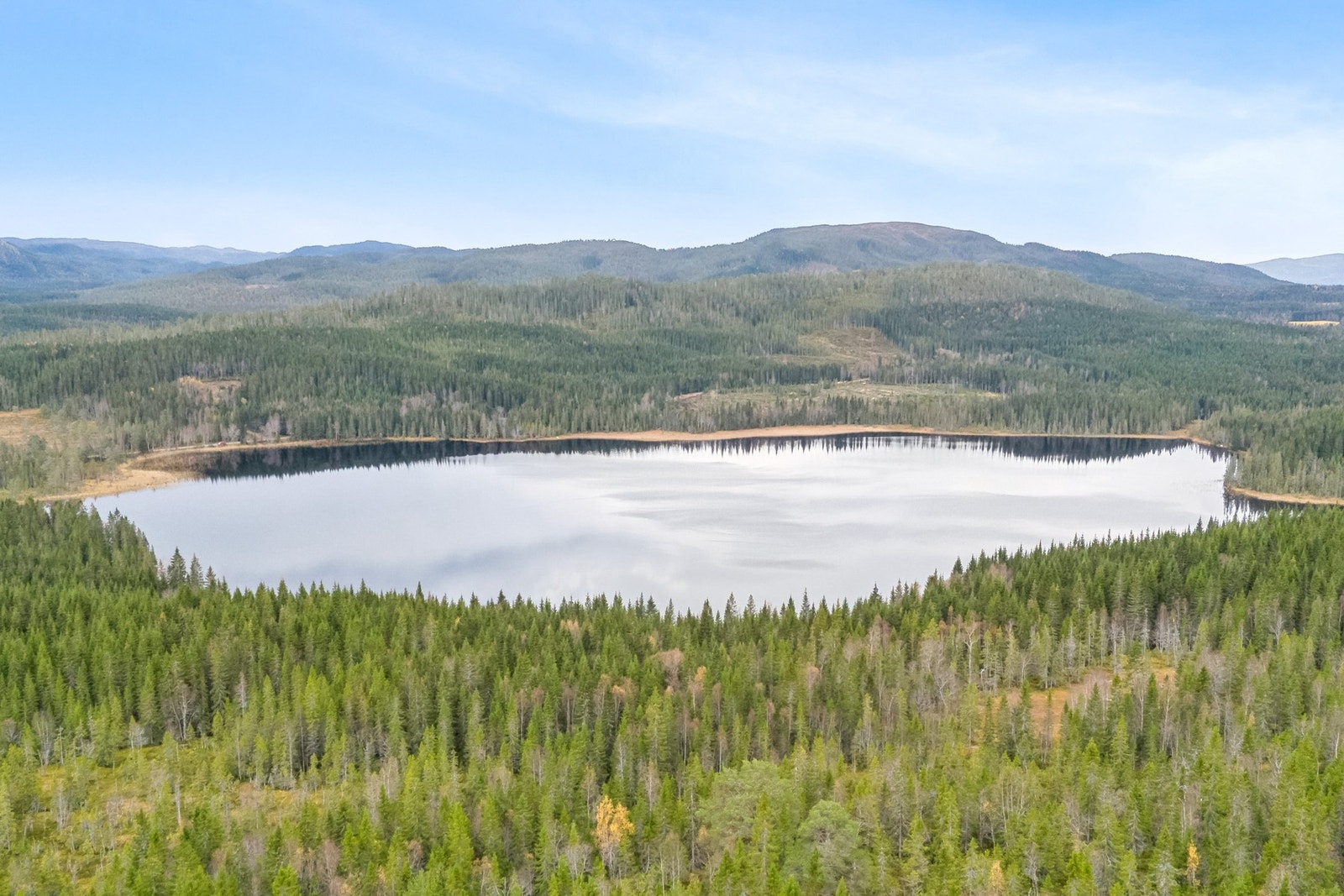 Eiendommen har grense mot Tjønnsvatnet og tilhørende fiskerett. Galleribilde